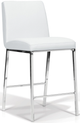 Korson Furniture Lamar Set of 2 White Counter Stools-0