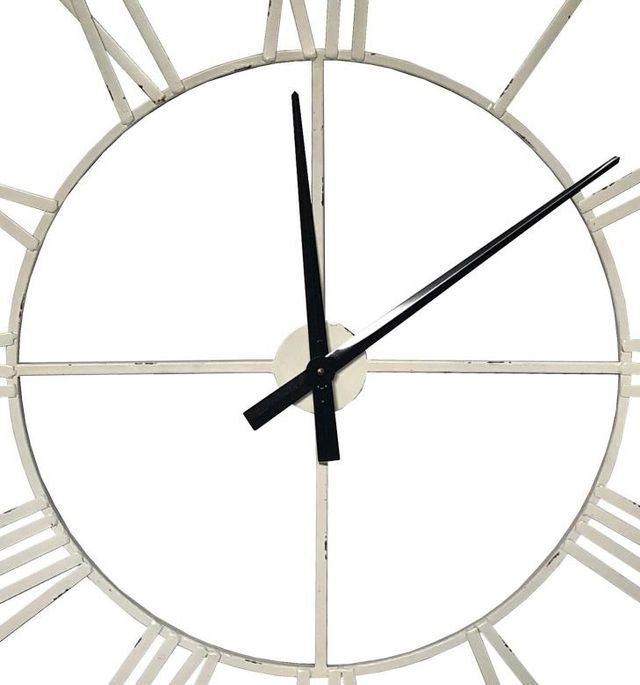 Signature Design by Ashley® Paquita Antique White Wall Clock-2