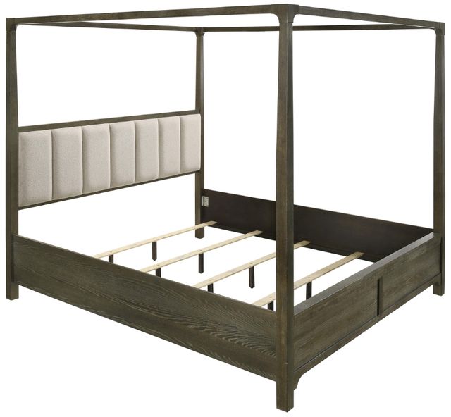 Coaster® Gran Park Dark Cocoa Queen Poster Canopy Bed-2