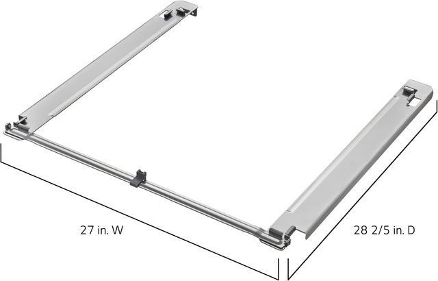 LG 27" Chrome Laundry Stacking Kit-3