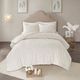 Olliix by Madison Park Ivory Full/Queen Laetitia Tufted Cotton Chenille Medallion Comforter Set-0