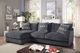 Furniture of America® Kaylee 2-Piece Gray Left-Arm Facing Sectional and Chaise-1