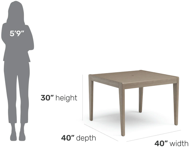 homestyles® Sustain Gray Outdoor Dining Table-3
