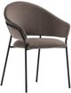 Korson Furniture Cerea Earth Gray/Black Powder Side Chair-0