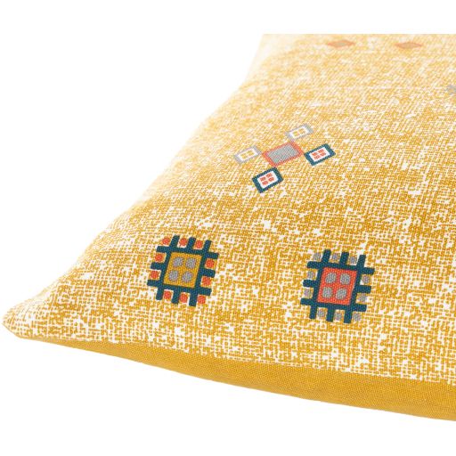 Surya Cactus Silk Mustard 13"x20" Toss Pillow with Polyester Insert-1