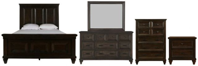 New Classic® Home Furnishings Sevilla 5-Piece Walnut Queen Bedroom Set-0