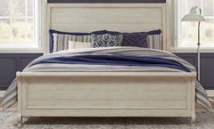 Liberty Furniture Farmhouse Reimagined Antique White King Sleigh Bed