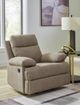 Signature Design by Ashley® Side-Swipe Mocha Manual Rocker Recliner -3