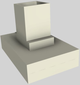 Vent-A-Hood® 42" Biscuit Contemporary Island Range Hood-3