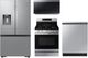 Samsung 4 Piece Stainless Steel Gas Kitchen Package-0
