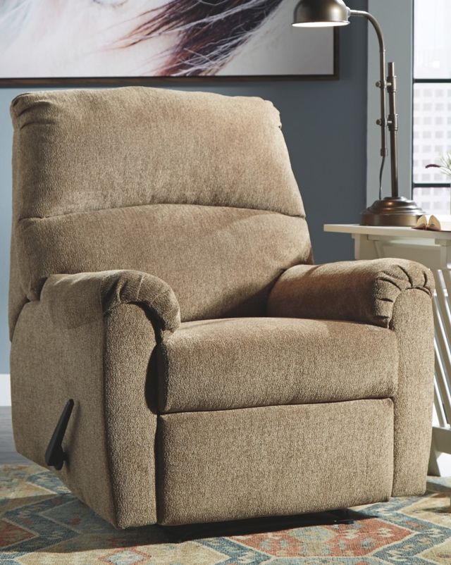 Signature Design by Ashley® Nerviano Mocha Zero Wall Recliner-3