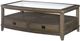 American Drew® Park Studio Glass Top Rectangular Cocktail Table with Brown Base-0