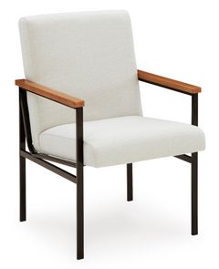 Signature Design by Ashley® Dressonni Brown/White Dining Arm Chair