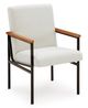 Signature Design by Ashley® Dressonni Brown/White Dining Arm Chair-0