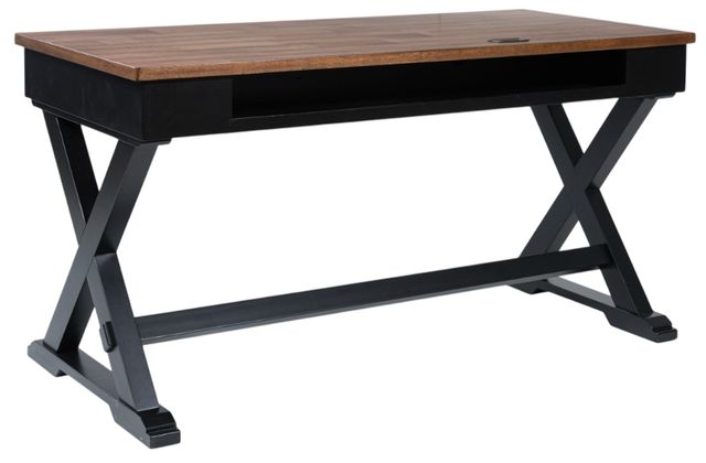 Signature Design by Ashley® Wildenauer Black/Brown Office Desk-2