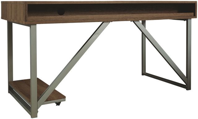 Signature Design by Ashley® Barolli Gunmetal Gaming Desk-1