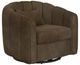 International Furniture Direct Viera Brown Swivel Glider Chair-0