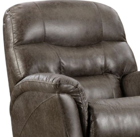 American Wholesale Furniture Nevada Charcoal Manual Recliner-1