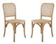 A & B Home 2-Piece Light Orange Dining Chair Set-0