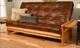 Kodiak Furniture Phoenix Oregon Trail Saddle/Butternut Queen Futon with Mattress-1