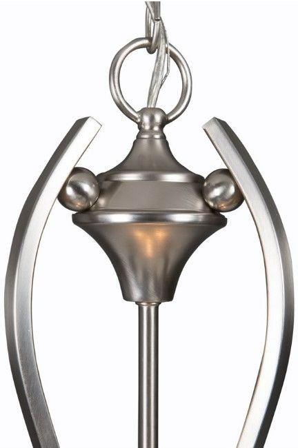 YHD Glacier Point Ivory Cloud/Satin Nickel 20'' Incandescent Pendant-4