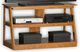 American Heartland Manufacturing Oak Open TV Cart-0