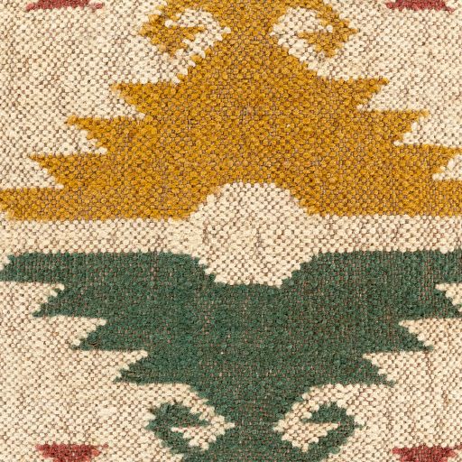 Surya Gada Tan 20"x20" Toss Pillow with Polyester Insert-2