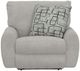 Catnapper® Maxwell Cream/Dove Power Deep Seat Lay Flat Recliner-1