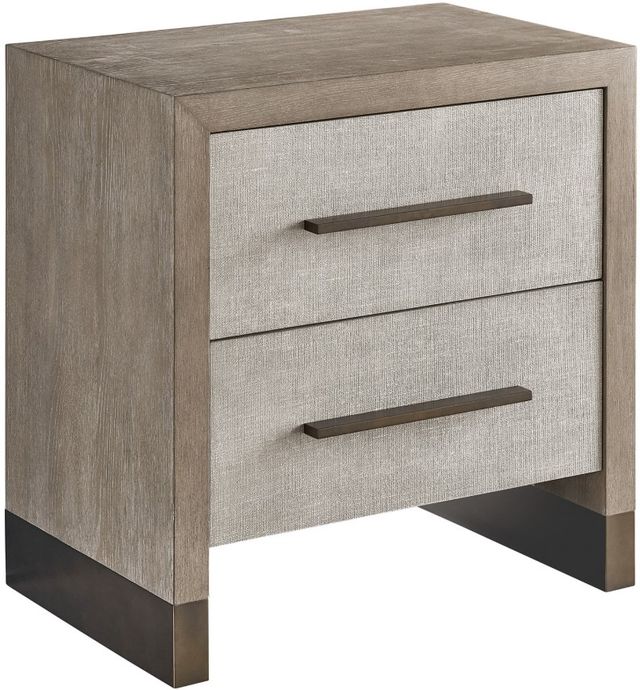 Universal Explore Home™ Erinn V x Universal Taupe/Weathered Oak Nightstand-0