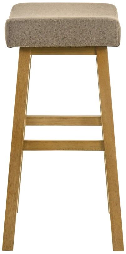 Armen Living Lenon 2-Piece Amber Glow/Twilight Taupe Barstool Set-3