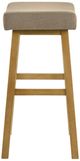 Armen Living Lenon 2-Piece Amber Glow/Twilight Taupe Barstool Set-3