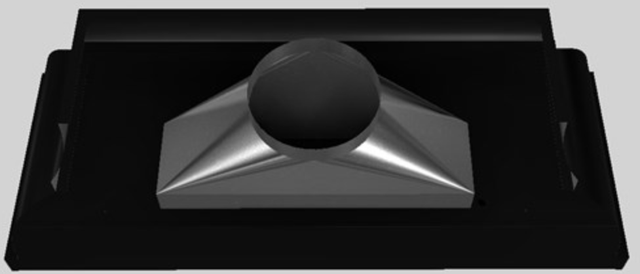 Vent-A-Hood® Designer Series 66" Black Wall Mounted Range Hood-3