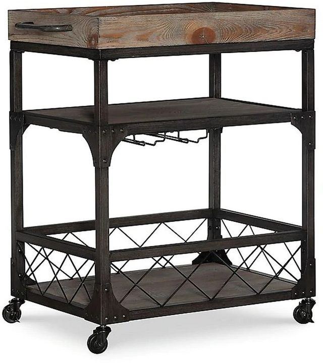 Powell® Collin Driftwood Bar Cart-0