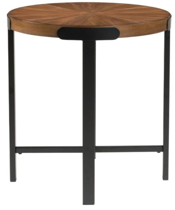 Signature Design by Ashley® Crosstrail 3-Piece Brown Occasional Table with Dark Bronze Base Set-4