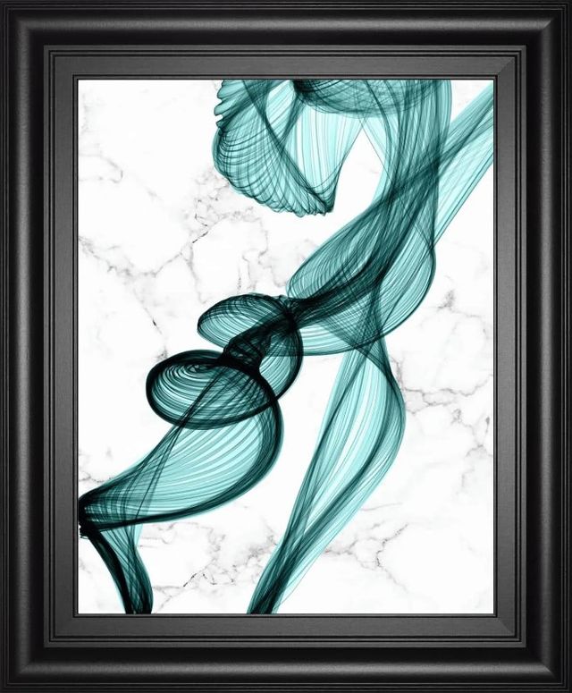Classy Art Teal Ribbons II by Irena Orlov Wall Art-0