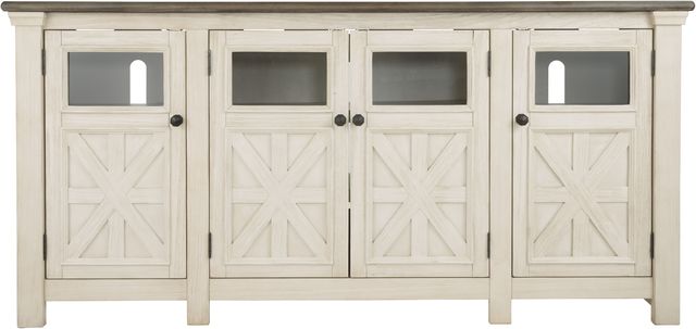 Signature Design by Ashley® Bolanburg Weathered Gray/White TV Stand-1