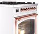 Ilve® Nostalgie II Noblesse 30" Custom RAL Color Pro Style Dual Fuel Range with Copper Trim-4