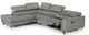 VIG Furniture Divani Casa Versa Gray Left Facing Sectional Sofa with Recliner-1