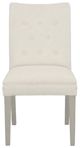 Fairfield® Customizable Entree Dining Concave Short Back Dining Side Chair with Sheer Dove Legs and Buttons-1