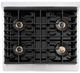 ZLINE Autograph Edition Paramount 30" 4.2 Cu. Ft. Stainless Steel Gas Range with 4 Burner DuoPro™ Cooktop, Convection Gas Oven and Matte Black Accents-2