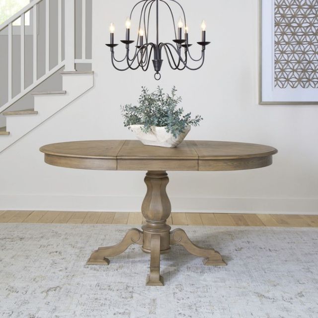 Liberty Furniture Magnolia Manor Weathered Bisque Dining Table-1