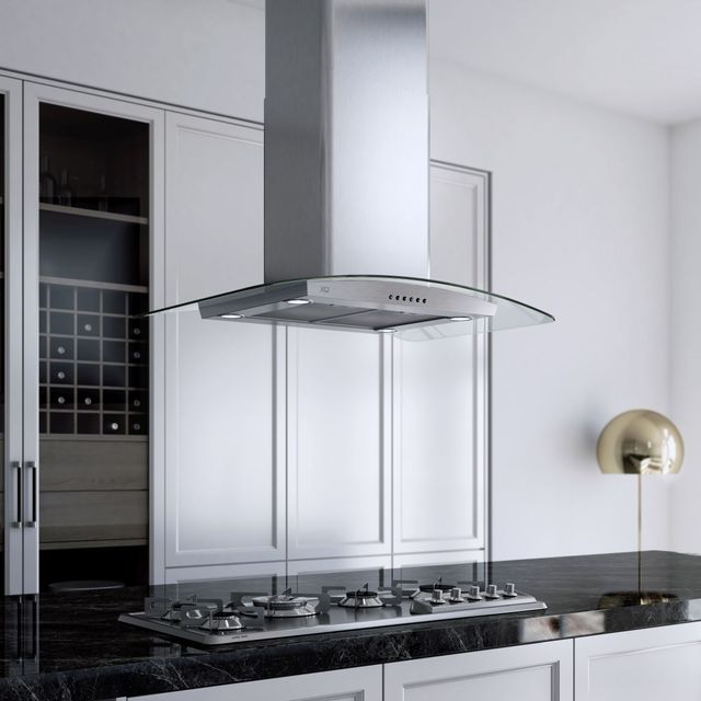 XO Fabriano Collection 42" Stainless Steel Island Range Hood -2