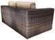 CabanaCoast® Customizable Louvre Wicker Outdoor Loveseat-2