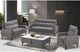 Mazin Furniture Veronica Charcoal Upholstered Accent Chair-2