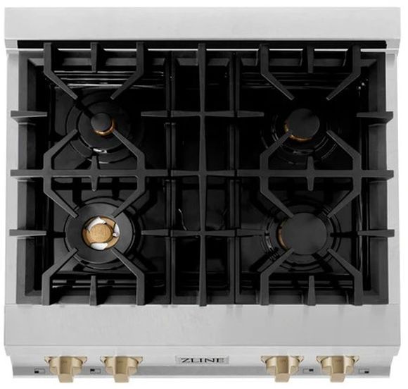 ZLINE Autograph Edition 30" Satin Stainless Steel Gas Rangetop-3