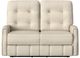 Flexsteel® Customizable Devon Fabric Power Reclining Loveseat with Power Headrests-3