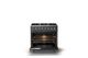 Viking® 5 Series 36" Cast Black Pro Style Dual Fuel (LP) Range with Polished Chrome Trim-1