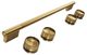 KitchenAid® Brass Slide-In Convection Range Handle and Knob Kit-0