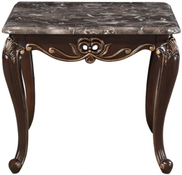 New Classic® Home Furnishings Constantine Brown End Table with Cherry Base-2
