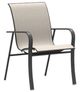 Homecrest™ Outdoor Living Customizable Kashton Aluminum/Fabric Outdoor Sling Low Back Dining Arm Chair -0